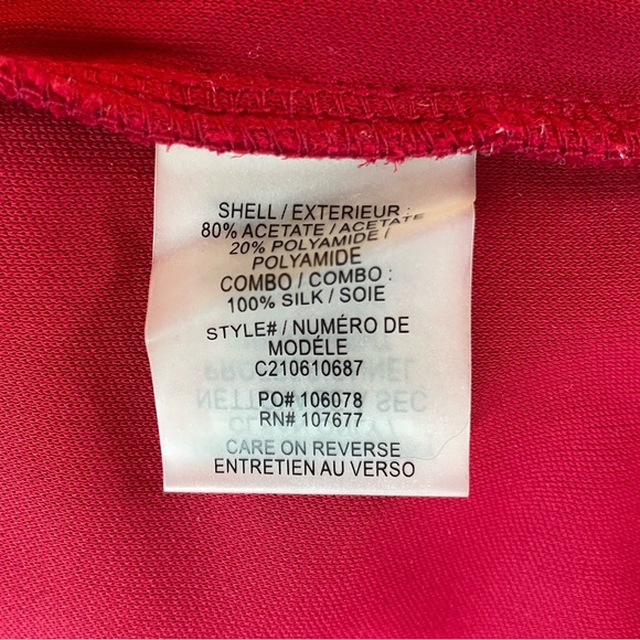 Alice + Olivia Red Ruched Bodycon Dress - Picture 8 of 9